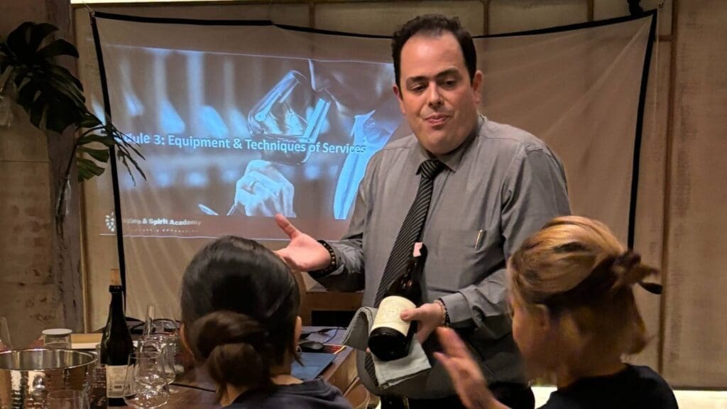 wine class with Michelin star sommelier in Bangkok