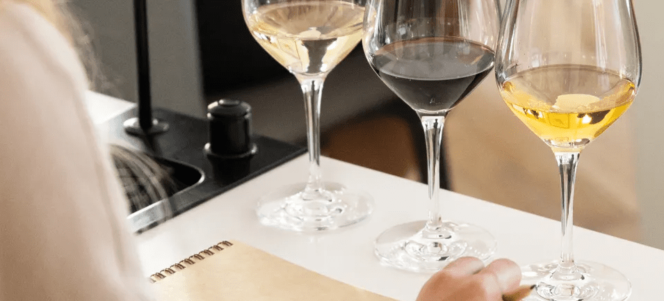 นักเรียนฝึกวิเคราะห์และชิมไวน์อย่างเป็นระบบในหลักสูตร Foundations of Sommelier Skills ที่ WSA Bangkok