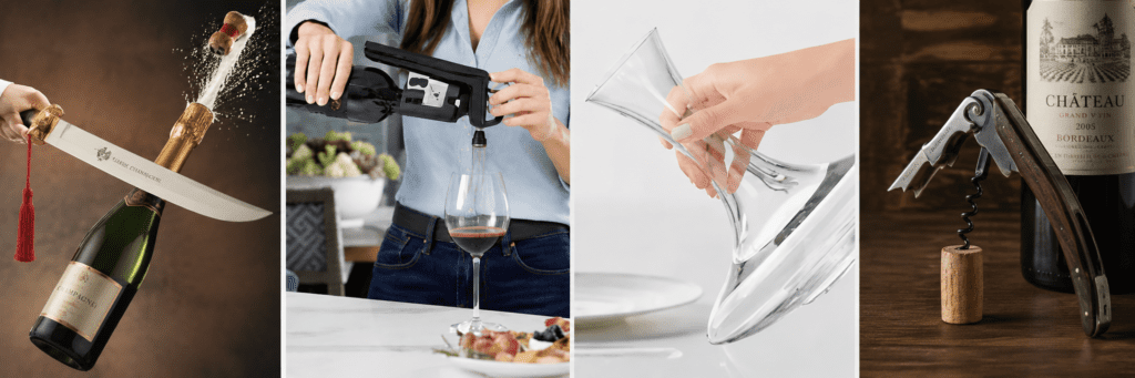 Premium wireless electric wine opener with foil cutter and cork holder – opens any wine bottle in 3-5 seconds. Perfect gift for wine enthusiasts