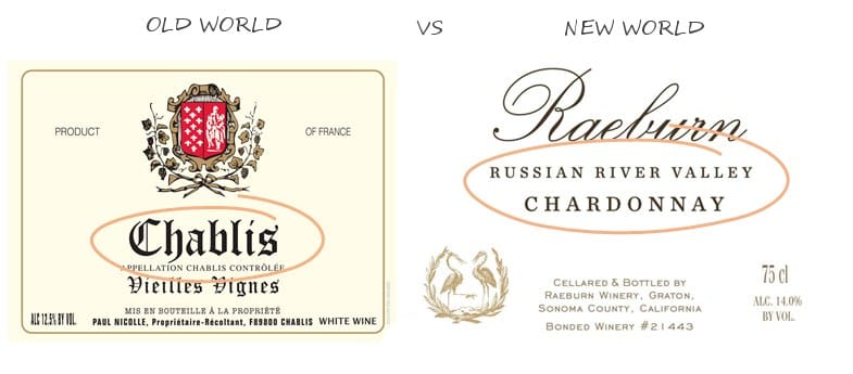 Old World and New World Labels Differences