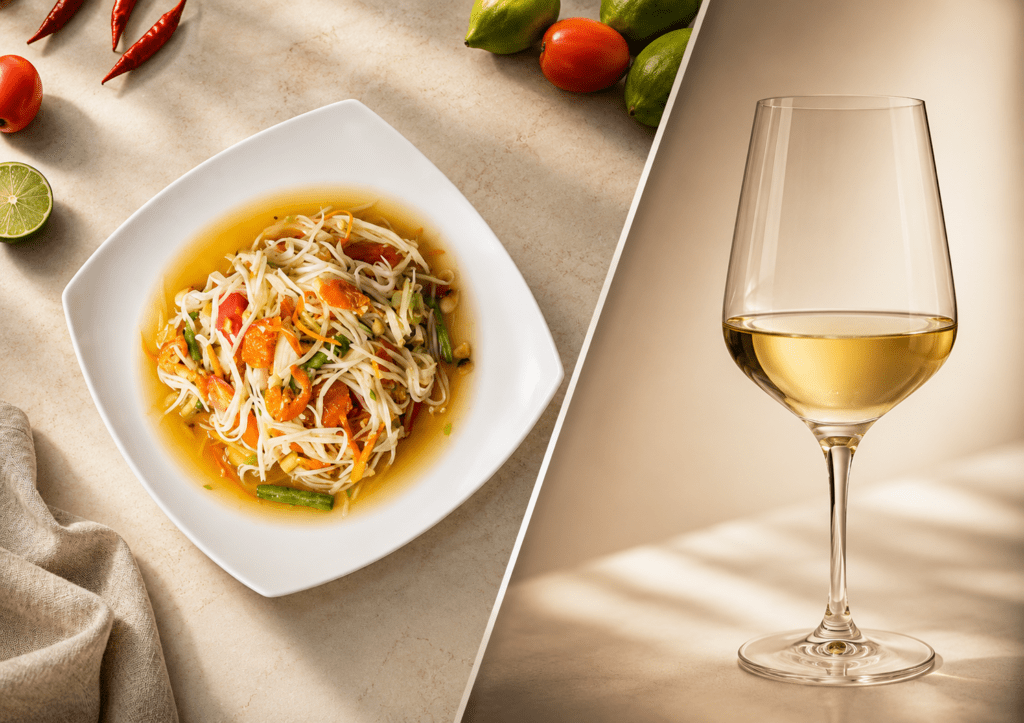 ส้มตำคู่กับไวน์ Sauvignon Blanc จากนิวซีแลนด์