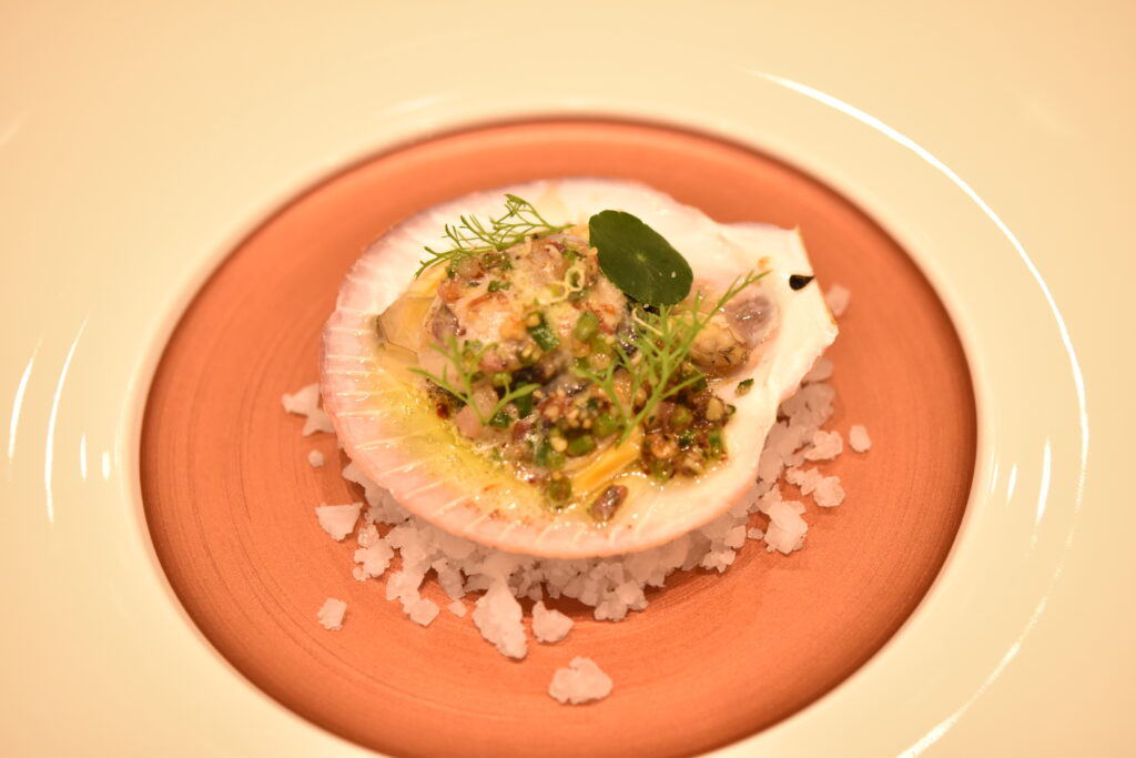 Dishes realized by students on culinary Arts Diploma at Ecole Ducasse Nai Lert Bangkok Studio