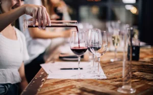 Team building corporate wine tasting event
