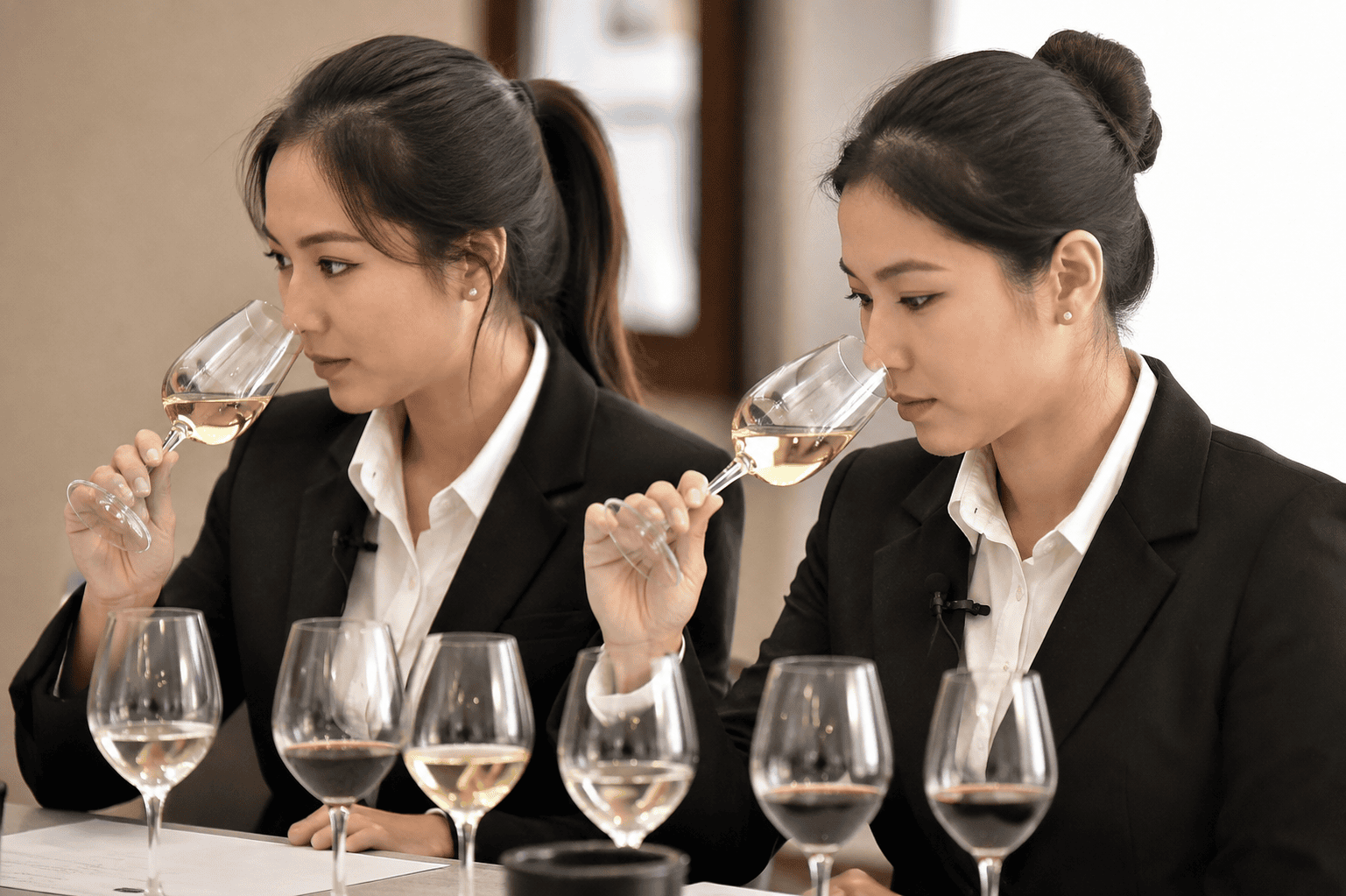 Porfessionnal wine tasting session WSA Bangkok