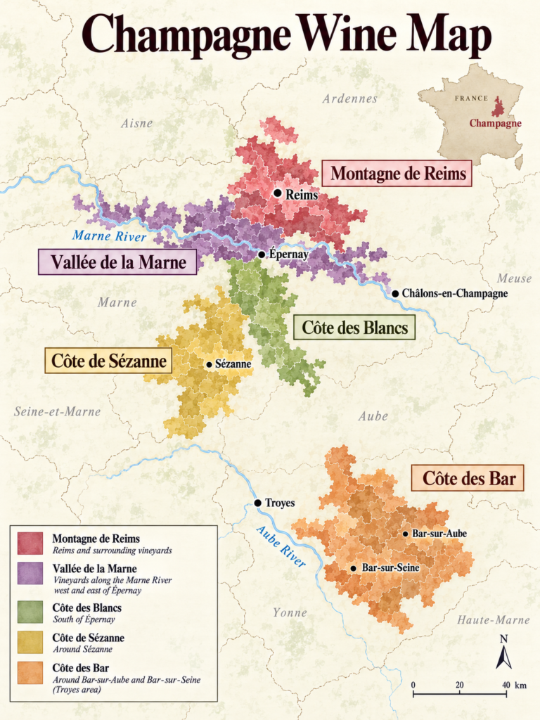 champagne wine map