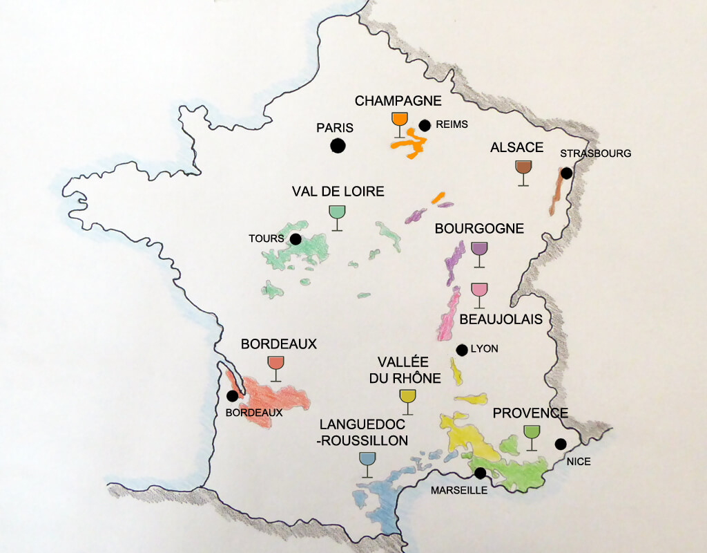 wine regions in france